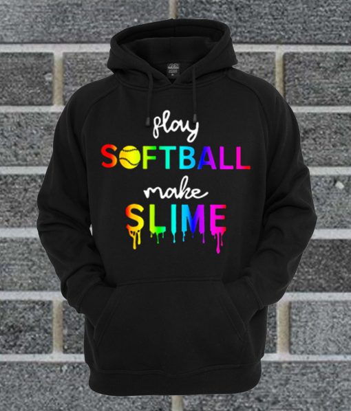 Watercolor Play Softball Make Slime Hoodie